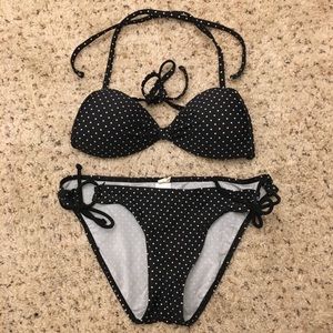 Black and white bikini
